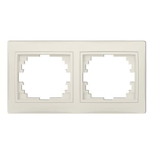 DOMO Dvojnásobný horizontální rámeček - krémová