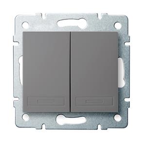 DOMO Sdružený lustrový vypínač - č. 5 - grafit