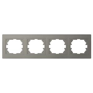 DOMO Čtyřnásobný horizontální rámeček - šampaňská