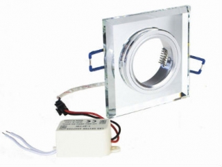 Skleněný osvětlený rámeček s led páskem 3W pro žárovku